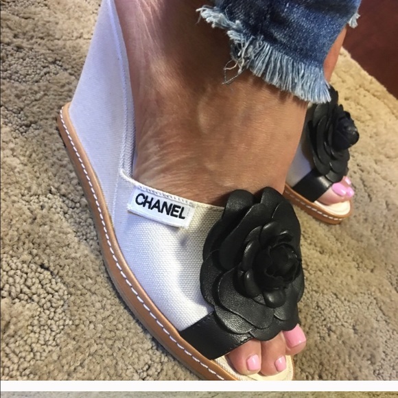 CHANEL Shoes - Chanel wedges (Authentic )
